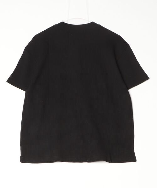 ARULE(アルール)の「A'GEM/9 × .kom 『ARULE/アルール』Cross Graphic Thermal Henley Neck T-Shirt/クロスグラフィック サーマルヘンリーネック Tシャツ(Tシャツ/カットソー・メンズ・ブラック/アイボリー・FREE)」の10枚目の写真
