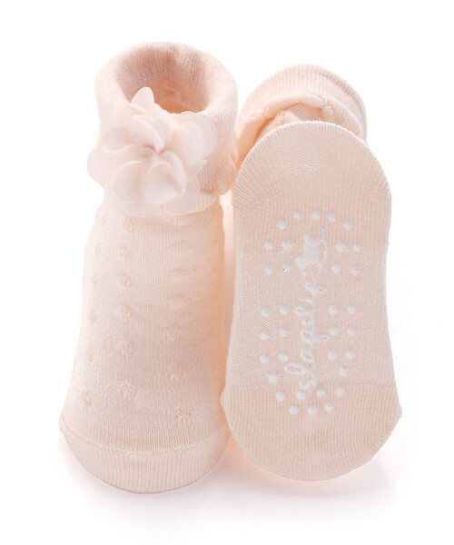 SLAP SLIP BABY(スラップスリップベビー)の「立体花モチーフソックスベビー(9~12cm)(ベビーシューズ/ベビーソックス・キッズ・ホワイト/ピンク・FREE)」の11枚目の写真