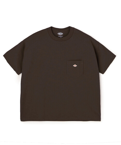 DANTON(ダントン)の「Women’s Short Sleeve Pocket T-Shirt(Tシャツ/カットソー・レディース・ダークグレー/ブラウン/ブラック/ダークグリーン/ホワイト系その他5/パープル/ホワイト・XS/M/S)」の5枚目の写真