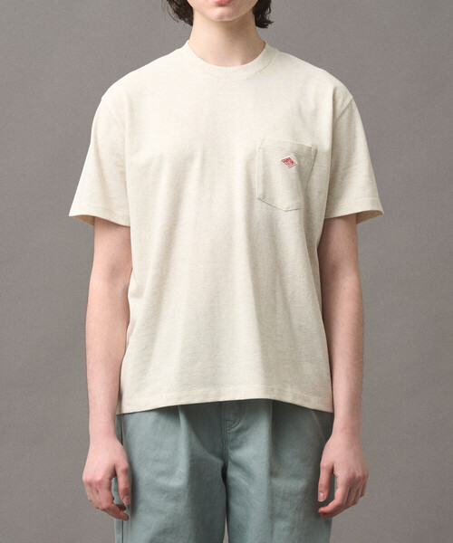 DANTON(ダントン)の「Women’s Short Sleeve Pocket T-Shirt(Tシャツ/カットソー・レディース・ダークグレー/ブラウン/ブラック/ダークグリーン/ホワイト系その他5/パープル/ホワイト・XS/M/S)」の3枚目の写真