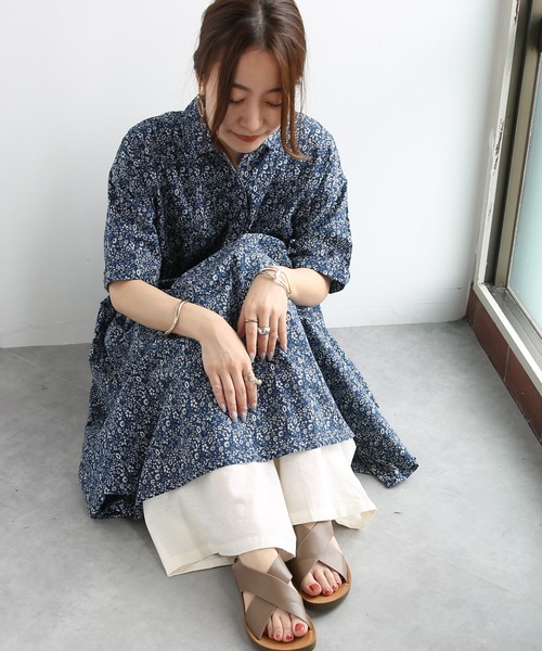 and it_(アンドイット)の「コットンスラブワイドパンツ(その他パンツ・レディース・ブラック/ダークベージュ/アイボリー・M-L)」の4枚目の写真