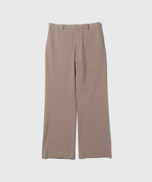 ADAM ET ROPE'(アダムエロペ)の「ソフトサーモ ノープリーツ ストレートスラックス(スラックス・メンズ・ブラック/ベージュ系その他・L/M)」の2枚目の写真