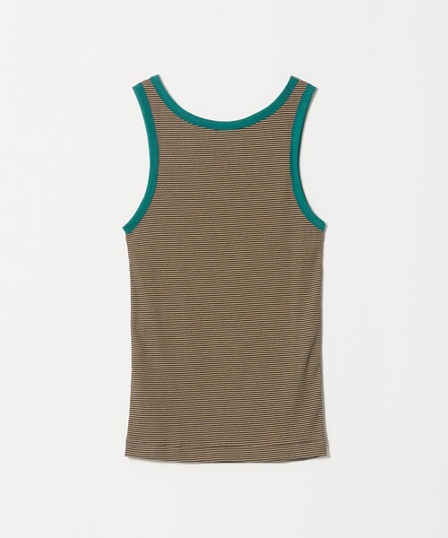 6(ロク)の「【別注】<OVERNEATH for 6>RIB TANK092/タンクトップ(タンクトップ・レディース・ケリーグリーン/ワイン・M)」の5枚目の写真