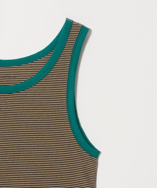 6(ロク)の「【別注】<OVERNEATH for 6>RIB TANK092/タンクトップ(タンクトップ・レディース・ケリーグリーン/ワイン・M)」の7枚目の写真