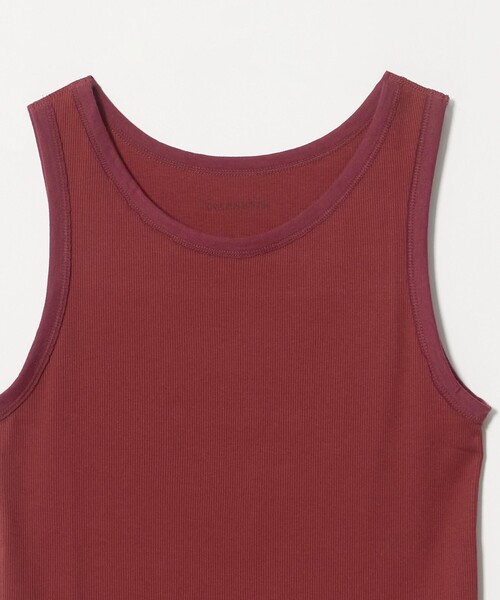 6(ロク)の「【別注】<OVERNEATH for 6>RIB TANK092/タンクトップ(タンクトップ・レディース・ケリーグリーン/ワイン・M)」の10枚目の写真