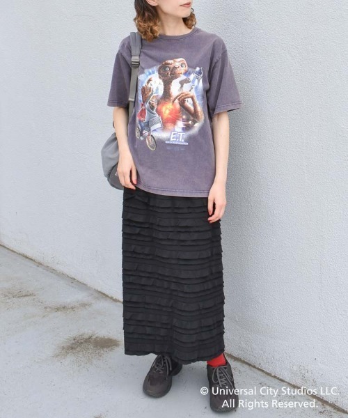 Bleu Bleuet(ブルーブルーエ)の「ET ムービーTシャツ(Tシャツ/カットソー・レディース・ネイビー/ホワイト・L/M)」の19枚目の写真