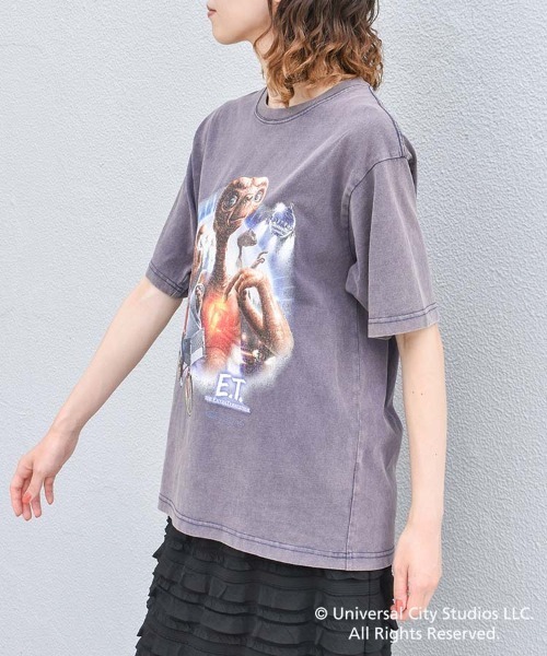 Bleu Bleuet(ブルーブルーエ)の「ET ムービーTシャツ(Tシャツ/カットソー・レディース・ネイビー/ホワイト・L/M)」の17枚目の写真