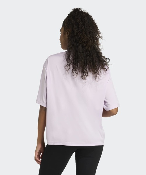 adidas（アディダス）の「ソフト サイド グラフィックTシャツ / アディダス adidas（Tシャツ/カットソー・レディース・ピンク・XX-LARGE/LARGE/MEDIUM/SMALL/X-LARGE/X-SMALL）」の2枚目の写真