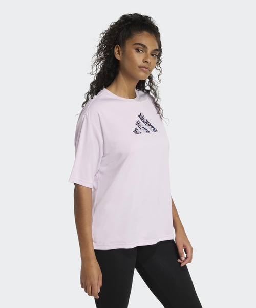 adidas（アディダス）の「ソフト サイド グラフィックTシャツ / アディダス adidas（Tシャツ/カットソー・レディース・ピンク・XX-LARGE/LARGE/MEDIUM/SMALL/X-LARGE/X-SMALL）」の5枚目の写真