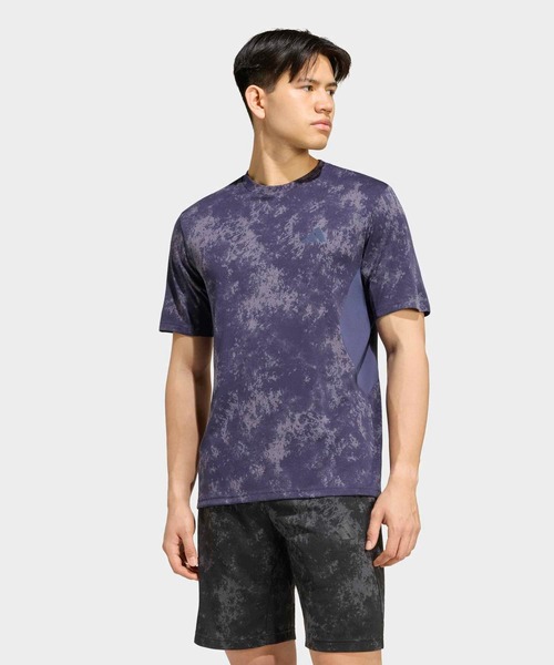 adidas(アディダス)の「トレーニング AOP Tシャツ / アディダス adidas(Tシャツ/カットソー・メンズ・ブルー・XX-LARGE/3XL/LARGE/MEDIUM/SMALL/X-LARGE/X-SMALL)」の1枚目の写真
