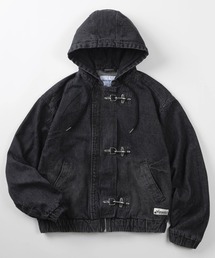 SEQUENZ（シークエンズ）の「【72】【SEQUENZ/シークエンズ】ファイヤーマン バックル デニム フードジャケット/デニムジャケット/デニムブルゾン/ヴィンテージライク/ユニセックス【セットアップ対応】（デニムジャケット）」