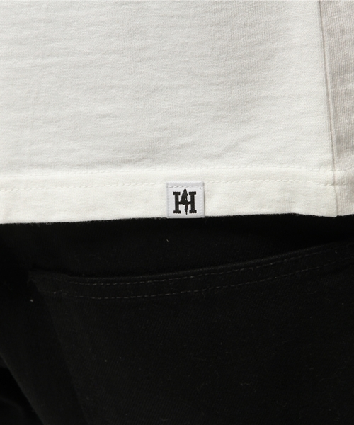 HYSTERIC GLAMOUR（ヒステリックグラマー）の「HG COLLEGE pt ポケ付T-SH（Tシャツ/カットソー・メンズ・ホワイト/ネイビー/ブラウン・LARGE/X-LARGE/MEDIUM/SMALL）」の19枚目の写真