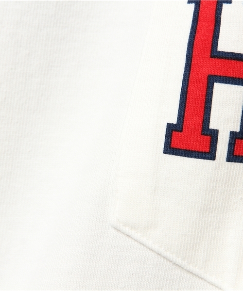 HYSTERIC GLAMOUR（ヒステリックグラマー）の「HG COLLEGE pt ポケ付T-SH（Tシャツ/カットソー・メンズ・ホワイト/ネイビー/ブラウン・LARGE/X-LARGE/MEDIUM/SMALL）」の13枚目の写真