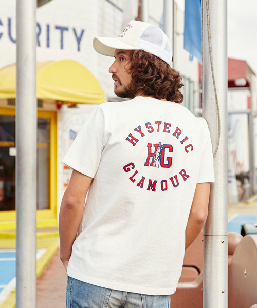 HYSTERIC GLAMOUR（ヒステリックグラマー）の「HG COLLEGE pt ポケ付T-SH（Tシャツ/カットソー・メンズ・ホワイト/ネイビー/ブラウン・LARGE/X-LARGE/MEDIUM/SMALL）」の11枚目の写真