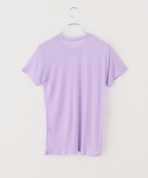 BASERANGE(ベースレンジ)の「Baserange ベースレンジ TEESHIRTS TTTSLY-AW26(Tシャツ/カットソー・レディース・パープル・FREE)」の3枚目の写真