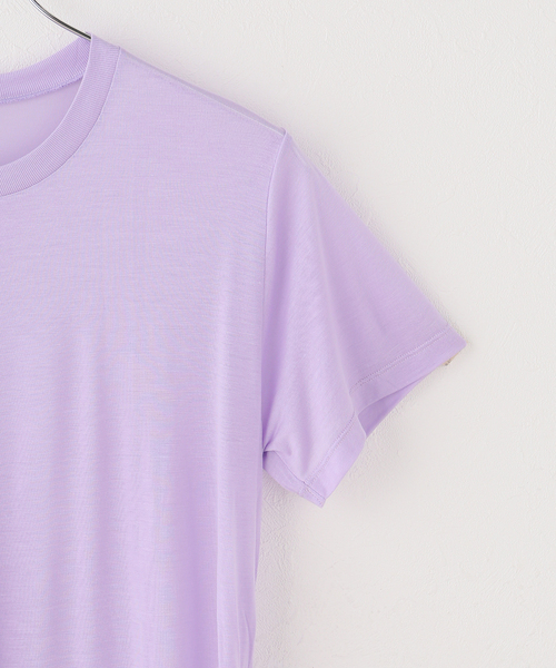 BASERANGE(ベースレンジ)の「Baserange ベースレンジ TEESHIRTS TTTSLY-AW26(Tシャツ/カットソー・レディース・パープル・FREE)」の4枚目の写真