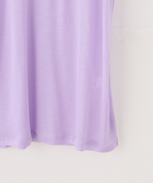 BASERANGE(ベースレンジ)の「Baserange ベースレンジ TEESHIRTS TTTSLY-AW26(Tシャツ/カットソー・レディース・パープル・FREE)」の5枚目の写真