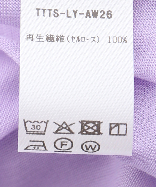 BASERANGE(ベースレンジ)の「Baserange ベースレンジ TEESHIRTS TTTSLY-AW26(Tシャツ/カットソー・レディース・パープル・FREE)」の7枚目の写真