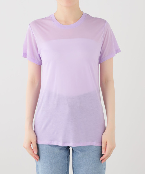 BASERANGE(ベースレンジ)の「Baserange ベースレンジ TEESHIRTS TTTSLY-AW26(Tシャツ/カットソー・レディース・パープル・FREE)」の9枚目の写真