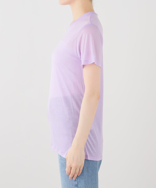 BASERANGE(ベースレンジ)の「Baserange ベースレンジ TEESHIRTS TTTSLY-AW26(Tシャツ/カットソー・レディース・パープル・FREE)」の10枚目の写真