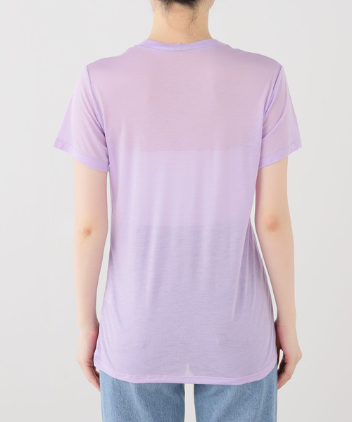 BASERANGE(ベースレンジ)の「Baserange ベースレンジ TEESHIRTS TTTSLY-AW26(Tシャツ/カットソー・レディース・パープル・FREE)」の11枚目の写真