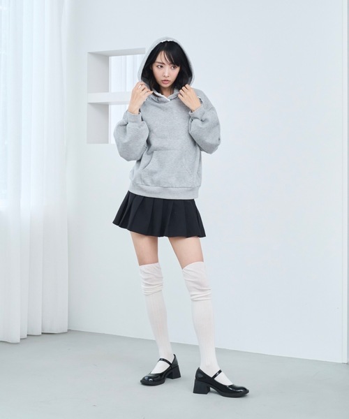 Lallana（ララーナ）の「Cherie de Lallana lace hoodie/シェリードゥララーナ レースフーディー（パーカー・レディース・アイボリー/グレー/ベビーピンク・FREE）」の11枚目の写真
