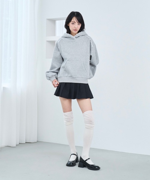Lallana（ララーナ）の「Cherie de Lallana lace hoodie/シェリードゥララーナ レースフーディー（パーカー・レディース・アイボリー/グレー/ベビーピンク・FREE）」の15枚目の写真