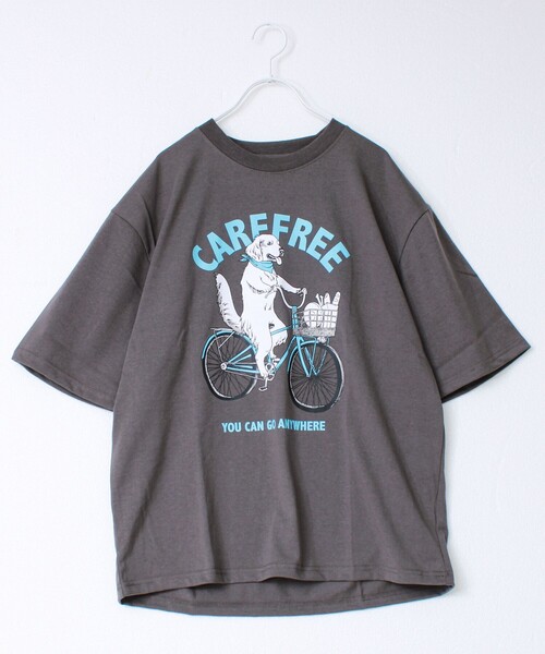 FREDY MAC（フレディーマック）の「【FREDYMAC/フレディマック】度詰め天竺CAT&DOGチャリTEE（Tシャツ/カットソー・メンズ・ホワイト系その他2/ホワイト系その他3/ブラック系その他2/グレー系その他/ブラック系その他3/ブラック系その他・M/L）」の6枚目の写真