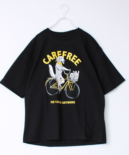 FREDY MAC（フレディーマック）の「【FREDYMAC/フレディマック】度詰め天竺CAT&DOGチャリTEE（Tシャツ/カットソー・メンズ・ホワイト系その他2/ホワイト系その他3/ブラック系その他2/グレー系その他/ブラック系その他3/ブラック系その他・M/L）」の4枚目の写真