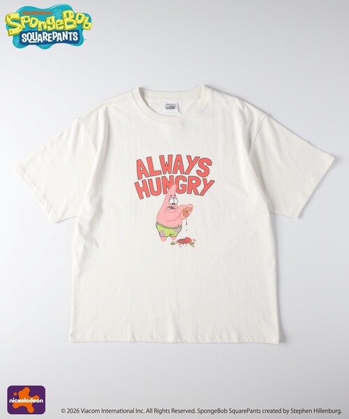 Right-on(ライトオン)の「【スポンジ・ボブ】プリントTシャツ(親子リンク)(Tシャツ/カットソー・レディース・ホワイト系1/イエロー系/ブラック系/ホワイト系3・03/06/05/04)」の2枚目の写真