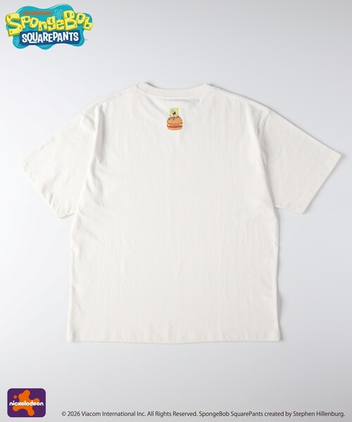Right-on(ライトオン)の「【スポンジ・ボブ】プリントTシャツ(親子リンク)(Tシャツ/カットソー・レディース・ホワイト系1/イエロー系/ブラック系/ホワイト系3・03/06/05/04)」の11枚目の写真