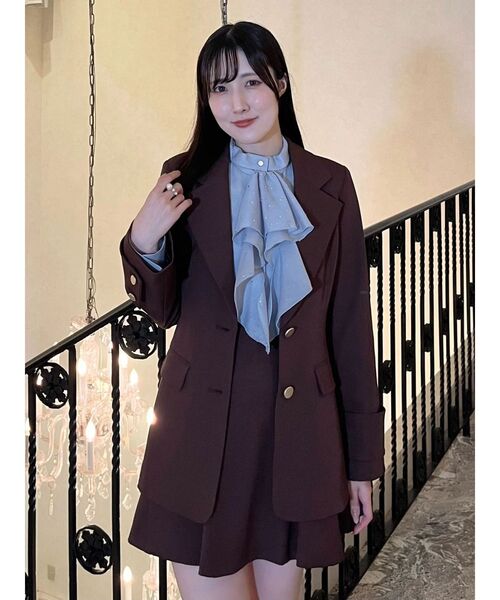 MERCURYDUO(マーキュリーデュオ)の「フィットアンドフレアジャケット(テーラードジャケット・レディース・ブラウン/チャコールグレー/ベージュ・SMALL/MEDIUM)」の21枚目の写真
