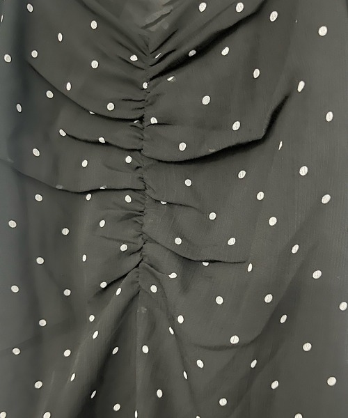 THEODORIC.dy（セオドリックディ）の「ドットシアーキャミワンピース（ワンピース・レディース・ブラック・MEDIUM/SMALL/LARGE）」の15枚目の写真