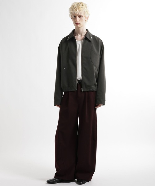 HARE(ハレ)の「【SET UP対応】スタッズコンパクトZIPブルゾン(HARE)(ブルゾン・メンズ・ブラック/グレー・MEDIUM/SMALL)」の16枚目の写真
