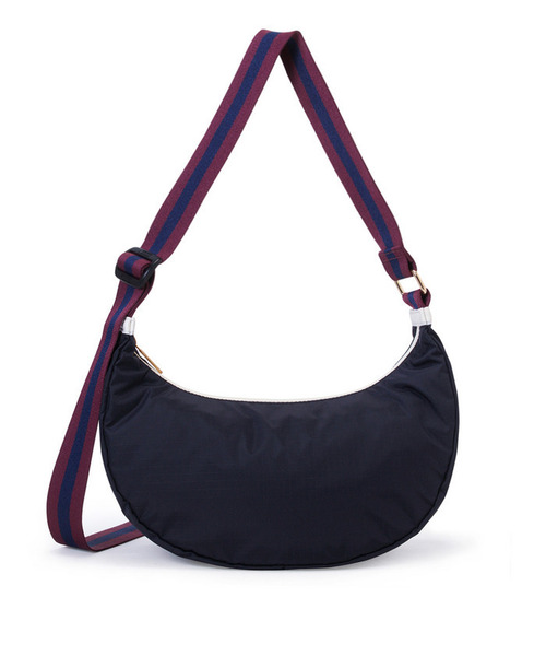 LeSportsac（レスポートサック）の「MED HAMMOCK ADJ BAG ディープシー/パープルネイビーウェビング（ショルダーバッグ・レディース・ブルー・FREE）」の4枚目の写真