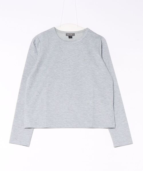 Eddie Bauer(エディーバウアー)の「エッセンシャル クルーTシャツ(Tシャツ/カットソー・レディース・ダークブラウン/ブラック/グレー/アイボリー・S/L/M/XL)」の3枚目の写真