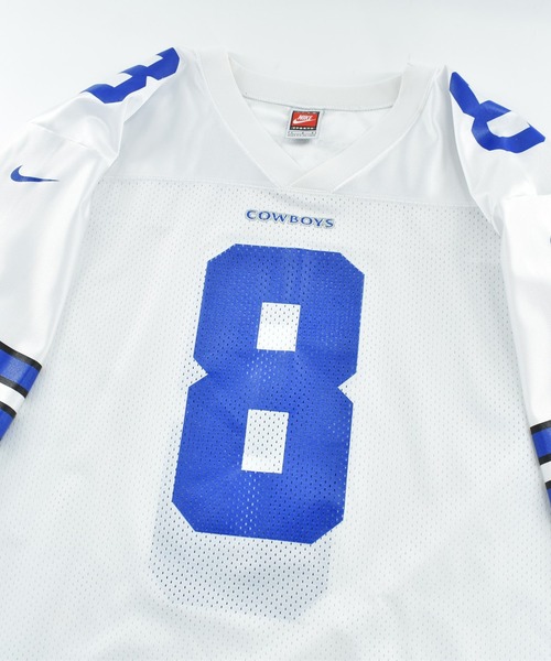 NIKE(ナイキ)の「【USED】NIKE “NFL Dallas Cowboys #8” ゲームシャツ(Tシャツ/カットソー・メンズ・ホワイト・LARGE)」の2枚目の写真