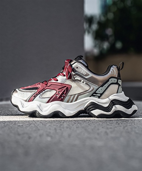 WESTBOY(ウエストボーイ)の「Y2K レイヤードメッシュ 6cm ボリュームハイソール ダッドスニーカー WO26W8SH10(スニーカー・メンズ・レッド/グレー/ブラック・44/43/42/41)」の22枚目の写真