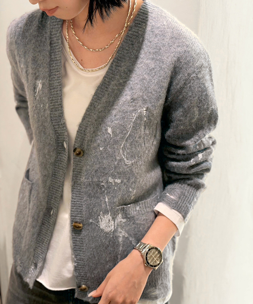 R13(アールサーティーン)の「【R13/アールサーティーン】BOY CARDIGAN(カーディガン/ボレロ・レディース・チャコールグレー・FREE)」の2枚目の写真