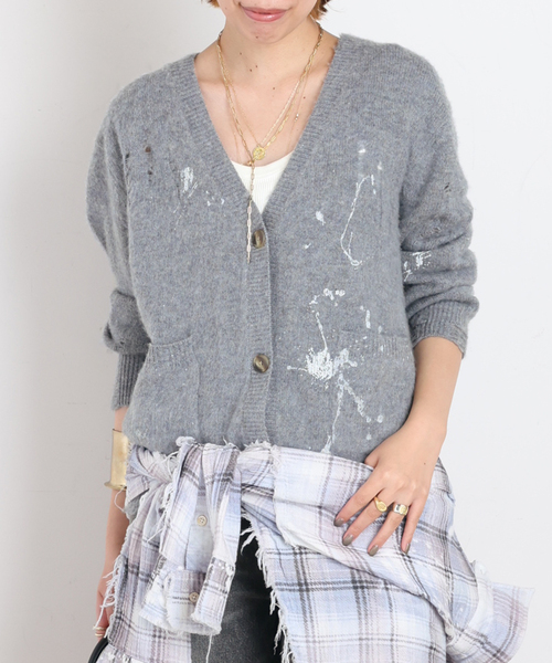 R13(アールサーティーン)の「【R13/アールサーティーン】BOY CARDIGAN(カーディガン/ボレロ・レディース・チャコールグレー・FREE)」の3枚目の写真