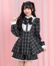 アクセサリーリボンレースフリルセットアップ