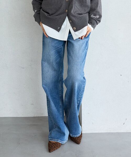 le.coeur blanc(ルクールブラン)の「Healthy denim Aqua(デニムパンツ・レディース・ネイビー/ブルー・38/36)」の8枚目の写真