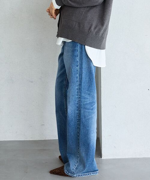 le.coeur blanc(ルクールブラン)の「Healthy denim Aqua(デニムパンツ・レディース・ネイビー/ブルー・38/36)」の12枚目の写真