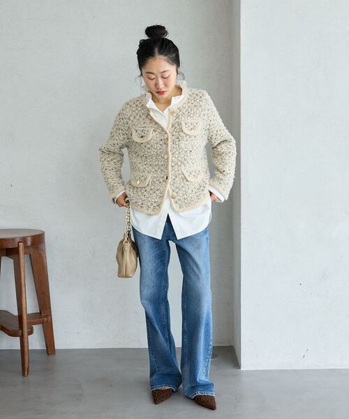 le.coeur blanc(ルクールブラン)の「Healthy denim Aqua(デニムパンツ・レディース・ネイビー/ブルー・38/36)」の21枚目の写真