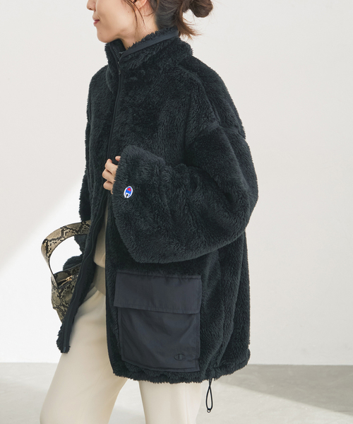 Spick & Span(スピックアンドスパン)の「《別注 / 》Champion / チャンピオン*SS ボアブルゾン(ブルゾン・レディース・ブラウン/ホワイト/ブラック・FREE)」の10枚目の写真