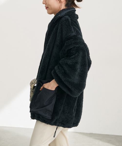 Spick & Span(スピックアンドスパン)の「《別注 / 》Champion / チャンピオン*SS ボアブルゾン(ブルゾン・レディース・ブラウン/ホワイト/ブラック・FREE)」の11枚目の写真
