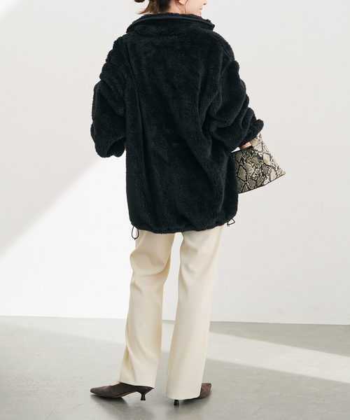 Spick & Span(スピックアンドスパン)の「《別注 / 》Champion / チャンピオン*SS ボアブルゾン(ブルゾン・レディース・ブラウン/ホワイト/ブラック・FREE)」の12枚目の写真