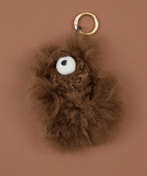 collex（コレックス）の「COSY Small Bear AlpacaKeyrinｇ（トートバッグ・レディース・ベージュ/ダークブラウン/ライトグレー・フリー）」の2枚目の写真