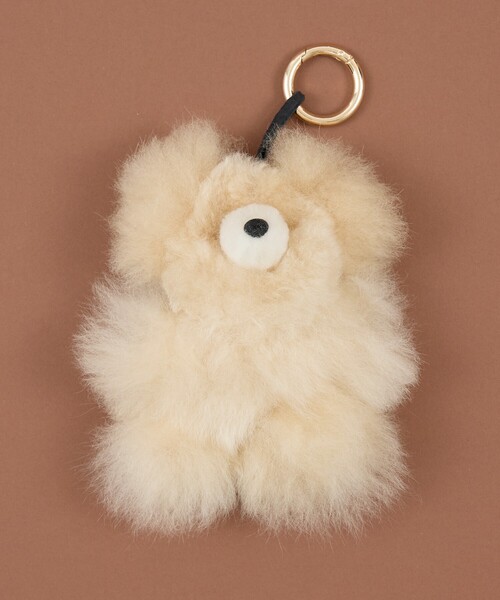 collex（コレックス）の「COSY Small Bear AlpacaKeyrinｇ（トートバッグ・レディース・ベージュ/ダークブラウン/ライトグレー・フリー）」の3枚目の写真