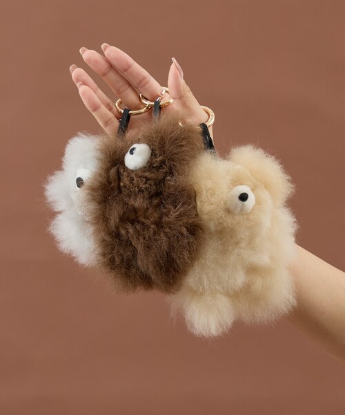 collex（コレックス）の「COSY Small Bear AlpacaKeyrinｇ（トートバッグ・レディース・ベージュ/ダークブラウン/ライトグレー・フリー）」の6枚目の写真